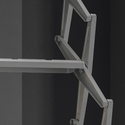 la struttura della scala retrattile 70x100