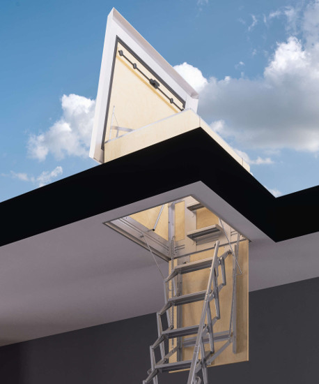 scala a soffitto a elementi