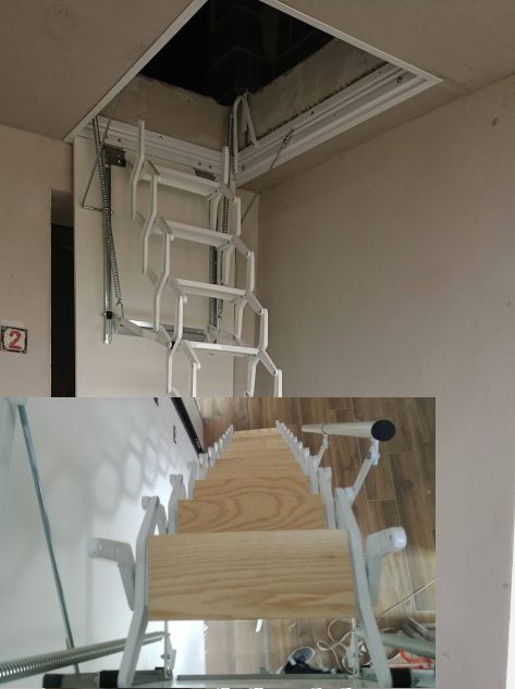 Scala retrattile legno 90x120