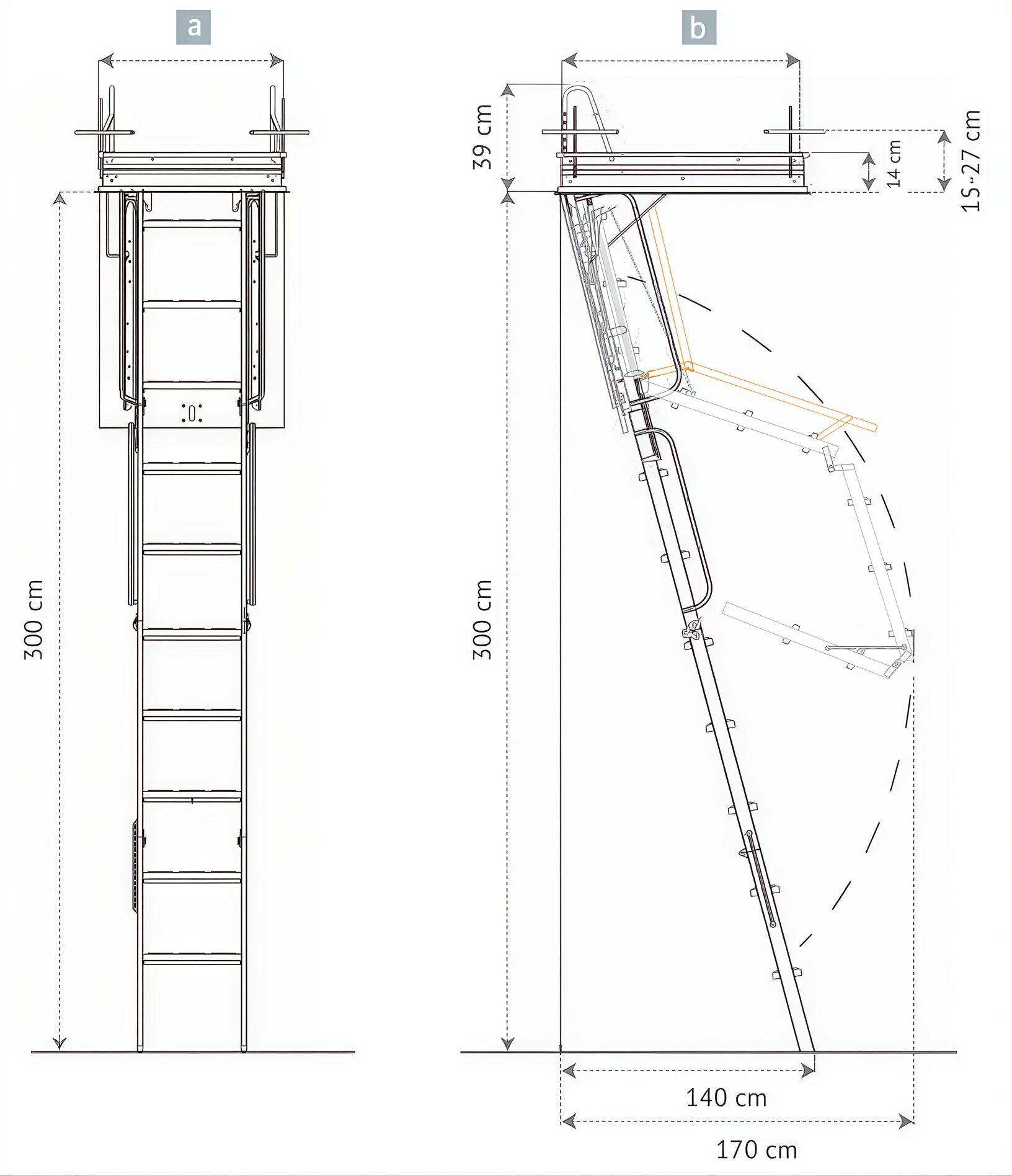 scale retrattili esterno 70x130 r