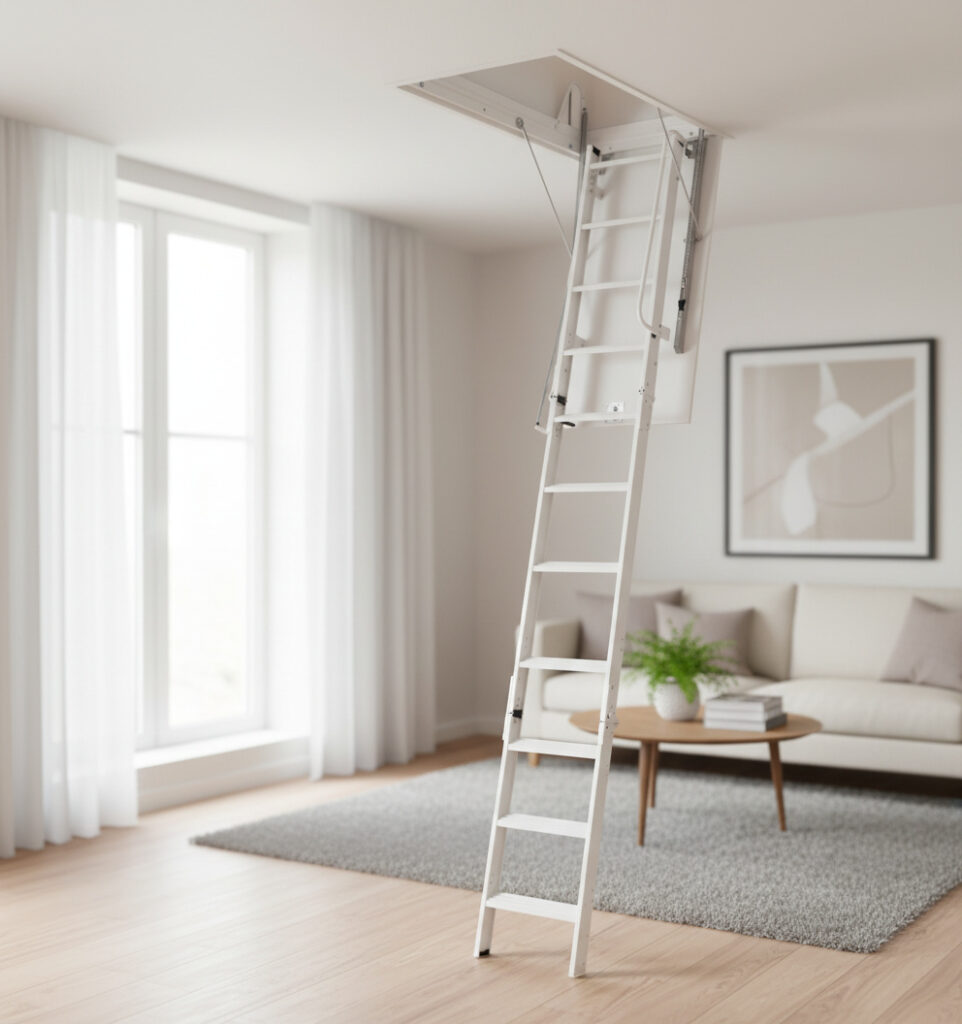 scala retrattile plus rigida a