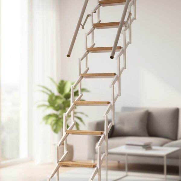 Scala retrattile per soffitta gradino legno