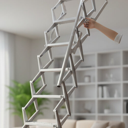 Scale retrattili per soffitta soffitto corrimano