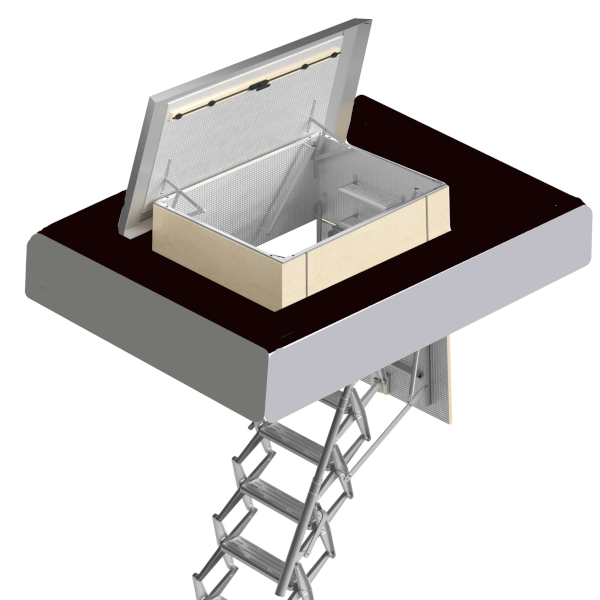 Scala retrattile per esterno installazione