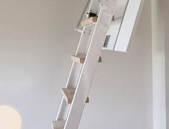 scala retrattile rigida legno plus