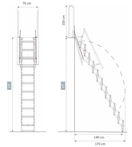 scala soppalco schema misure