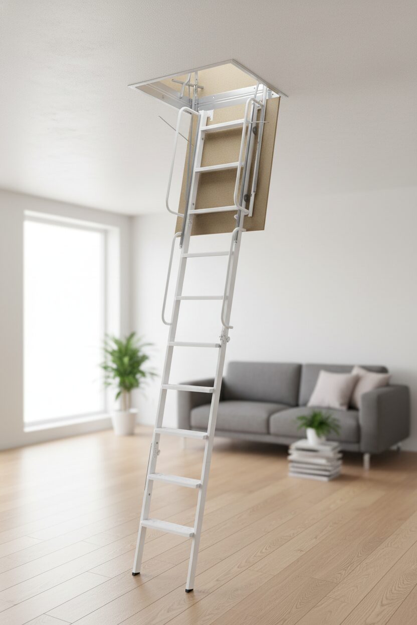 Scala per soffitta retrattile rigida