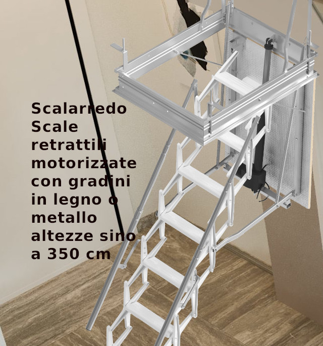 scale retrattili motorizzate 60x130