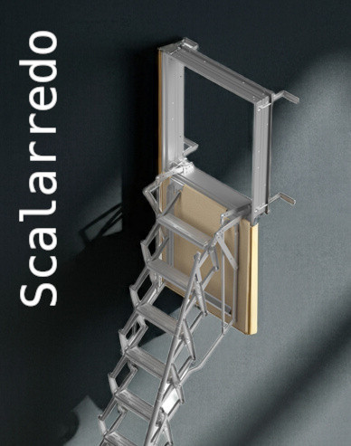 scale retrattili verticali parete 90x130
