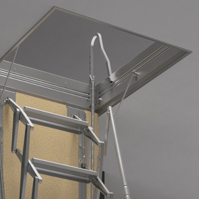 Scala retrattile a pantografo per soffitta