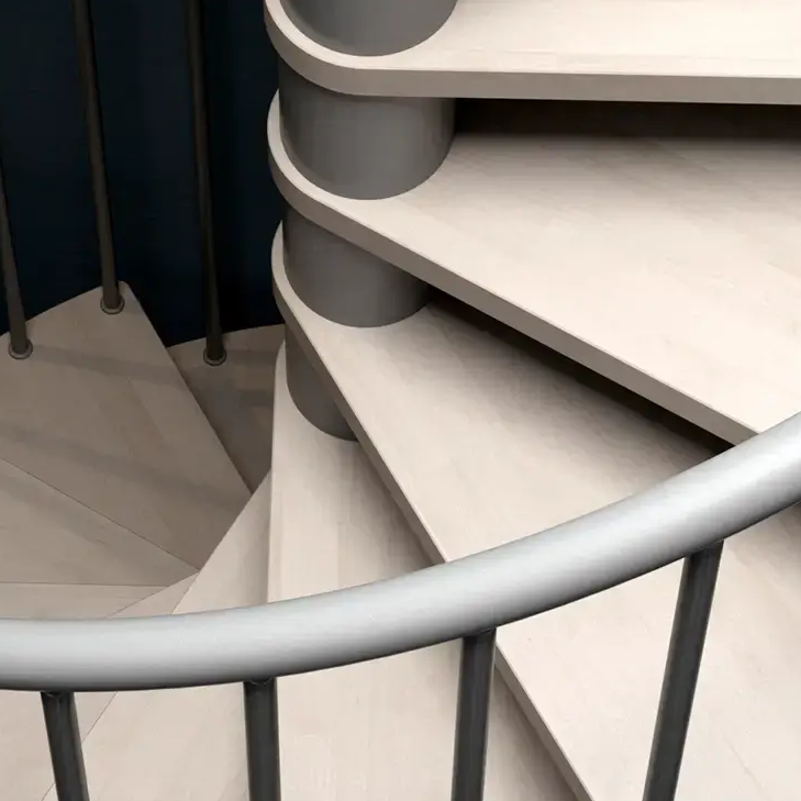 scala a chiocciola in legno 110 kit - immagine 6