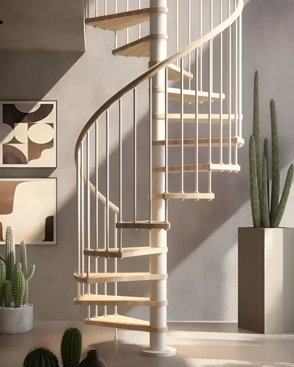 scala a chiocciola in legno 110 kit - immagine 3