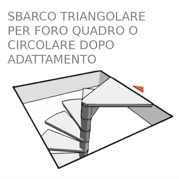 scala a chiocciola in legno 110 kit - immagine 20