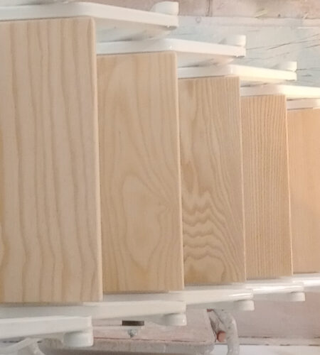 Scale retrattili con gradini in legno