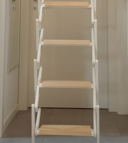Scala retrattile motorizzata legno 1